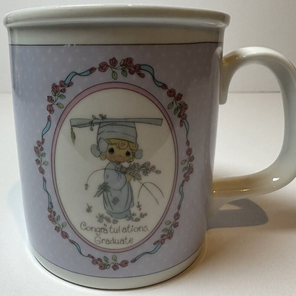 Enesco Precious Moments 1989 Samuel J. Butcher Graduation Coffee Mug